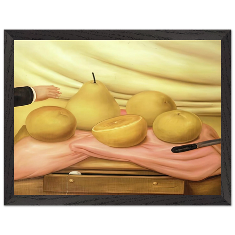 STILL LIFE WITH FRUITS by Fernando Botero — Framed art print at Zephyeer