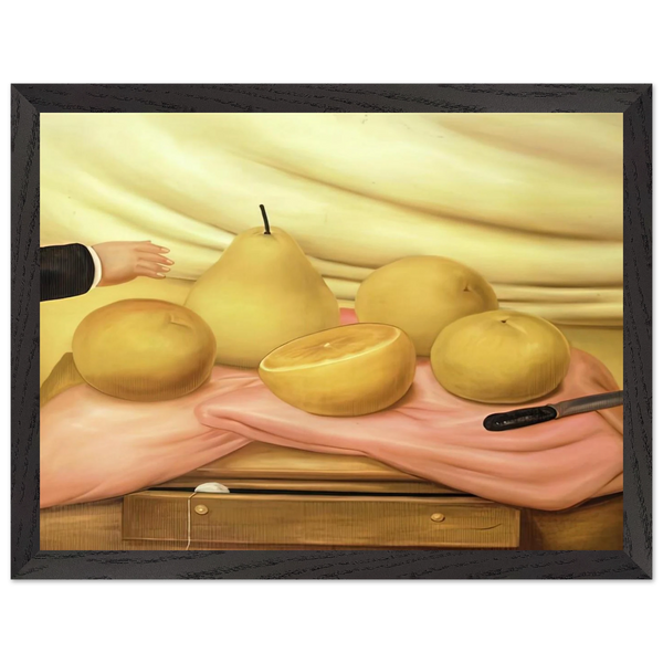 STILL LIFE WITH FRUITS by Fernando Botero — Framed art print at Zephyeer