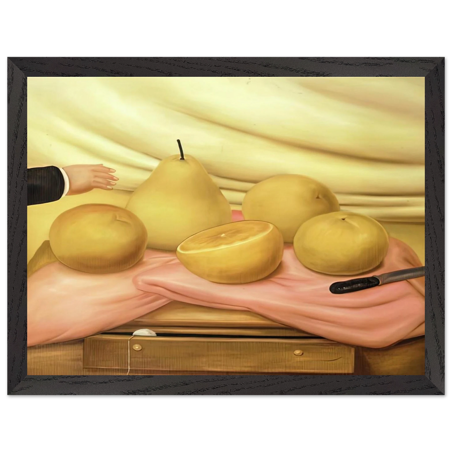 STILL LIFE WITH FRUITS by Fernando Botero — Framed art print at Zephyeer