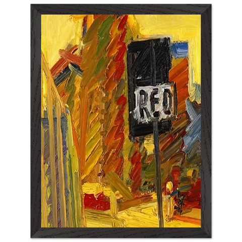 TOWER BLOCKS by Frank Auerbach — Framed art print at Zephyeer