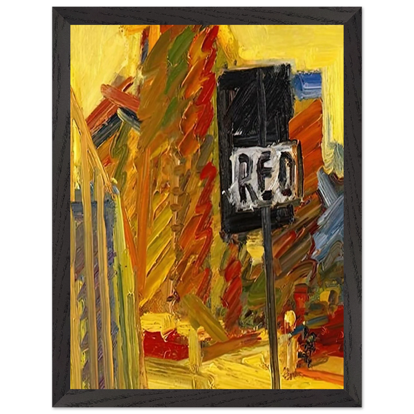 TOWER BLOCKS by Frank Auerbach — Framed art print at Zephyeer