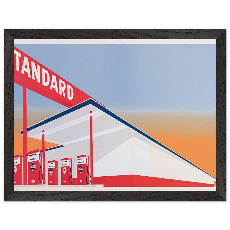 STANDARD STATION 1966 by Edward Ruscha — Framed art print at Zephyeer