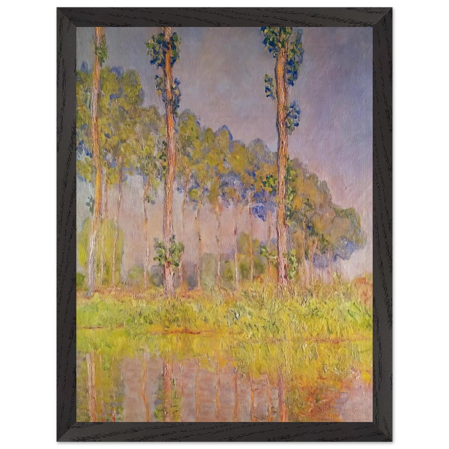 Three Trees in Spring by Claude Monet — Framed art print at Zephyeer