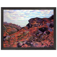 Crozant, les Monts Sedelle, matin - 1895 - Armand Guillaumin Framed Poster - 30x40 cm / 12x16" inches | Armand Guillaumin Framed Art Print