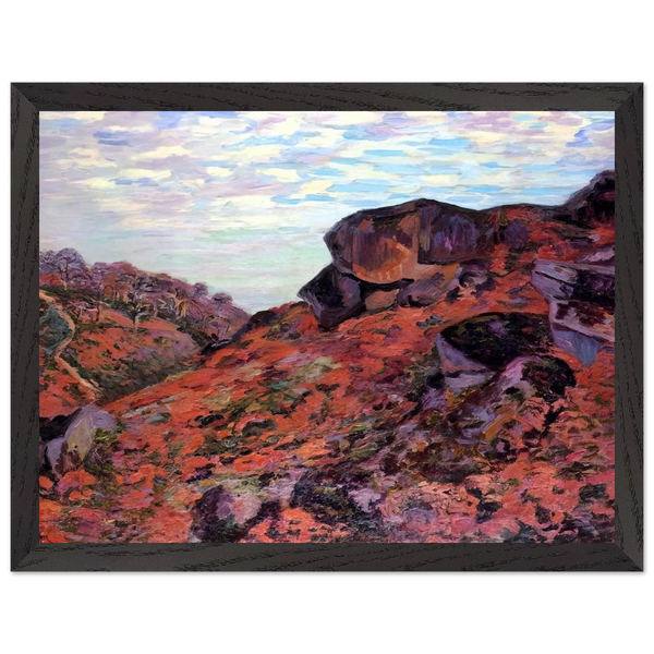 Crozant, les Monts Sedelle, matin - 1895 by Armand Guillaumin — Framed art print at Zephyeer