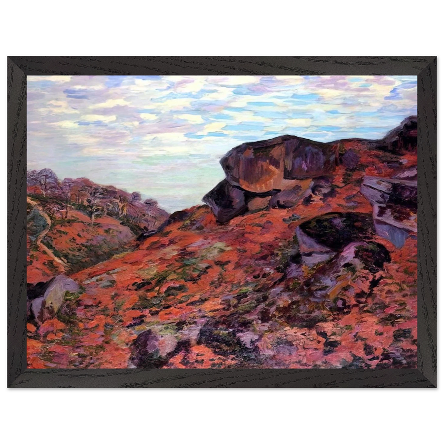 Crozant, les Monts Sedelle, matin - 1895 by Armand Guillaumin — Framed art print at Zephyeer
