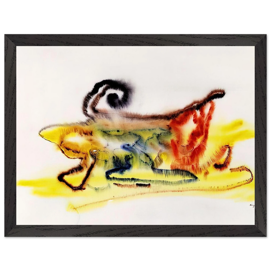 Untitled - 1961 by Henri Michaux — Framed art print at Zephyeer