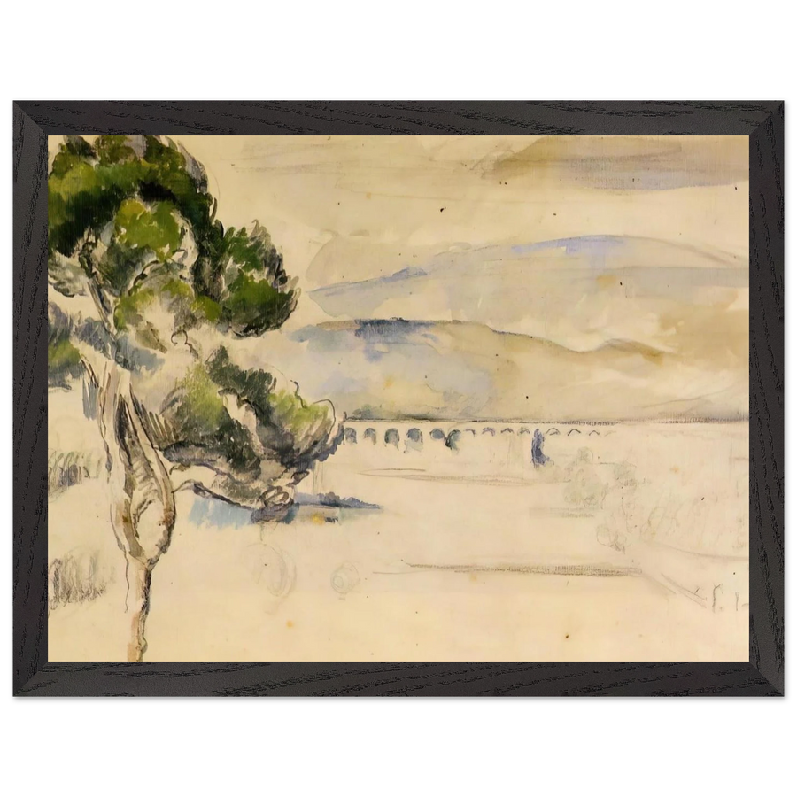 Pine Tree in the Arc Valley by Paul Cézanne — Framed art print at Zephyeer