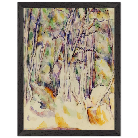 The Park of the Chateau Noir with Well by Paul Cézanne — Framed art print at Zephyeer