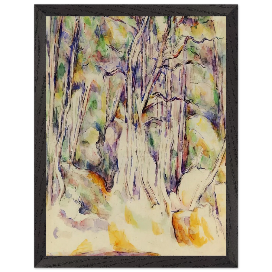 The Park of the Chateau Noir with Well by Paul Cézanne — Framed art print at Zephyeer