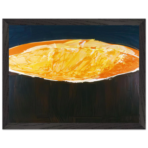 Volcano, The Heat - 1983 by Ronnie Landfield — Framed art print at Zephyeer