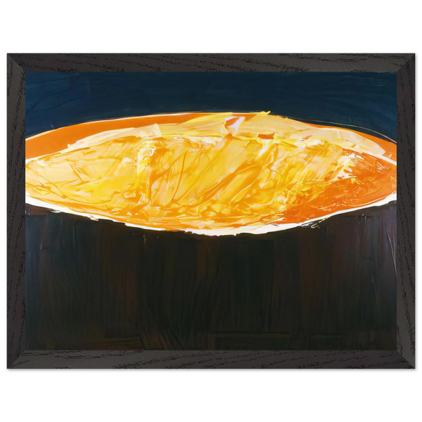Volcano, The Heat - 1983 by Ronnie Landfield — Framed art print at Zephyeer