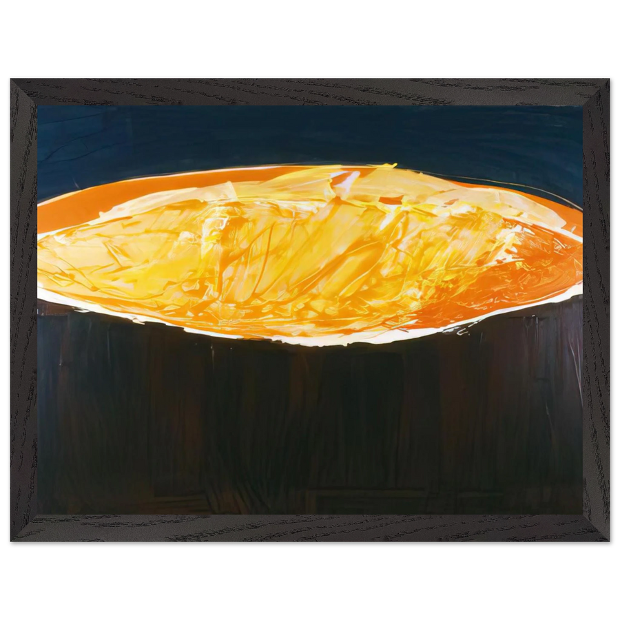 Volcano, The Heat - 1983 by Ronnie Landfield — Framed art print at Zephyeer