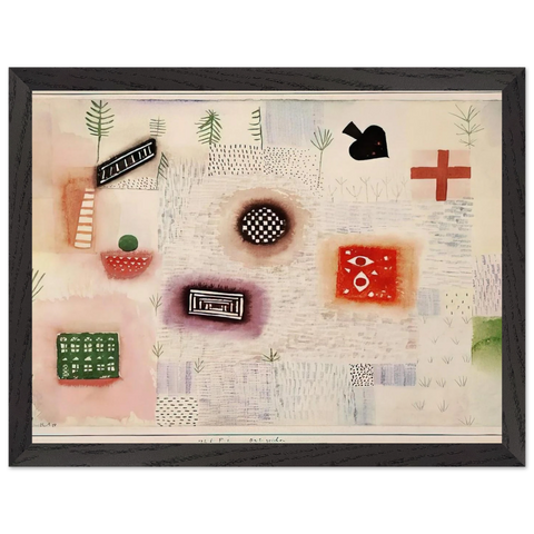 PLACE SIGNS 1926 by Paul Klee — Framed art print at Zephyeer