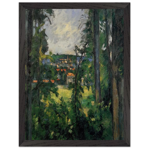 Auvers. View from Nearby by Paul Cézanne — Framed art print at Zephyeer