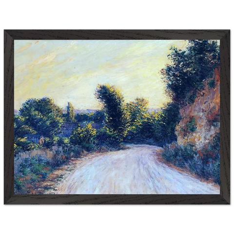 Road near Giverny by Claude Monet — Framed art print at Zephyeer