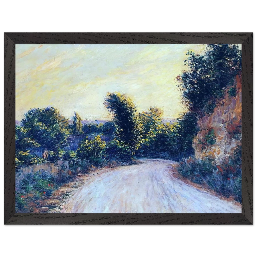 Road near Giverny by Claude Monet — Framed art print at Zephyeer