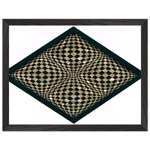 Oggetto ottico dynamico - Op Art by Dadamaino — Framed art print at Zephyeer