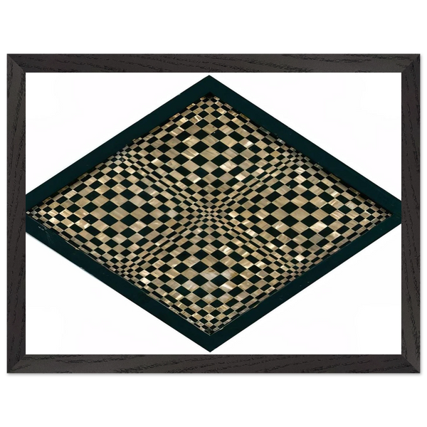 Oggetto ottico dynamico - Op Art by Dadamaino — Framed art print at Zephyeer
