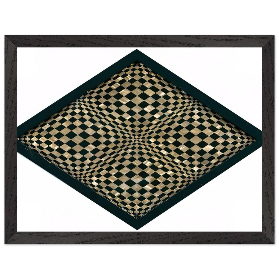 Oggetto ottico dynamico - Op Art by Dadamaino — Framed art print at Zephyeer