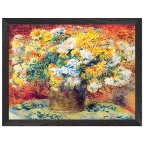 Chrysan the mums by Pierre-Auguste Renoir — Framed art print at Zephyeer