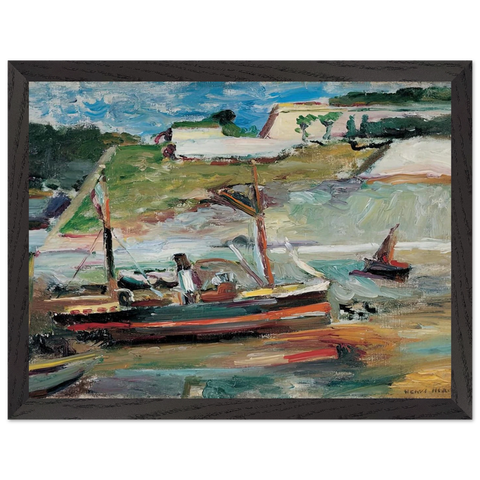 BELLE ILE LE PORT DE PALAIS 1896 by Henri Matisse — Framed art print at Zephyeer