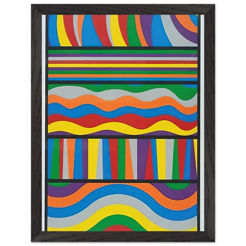 Linear Composition by Sol LeWitt — Framed art print at Zephyeer