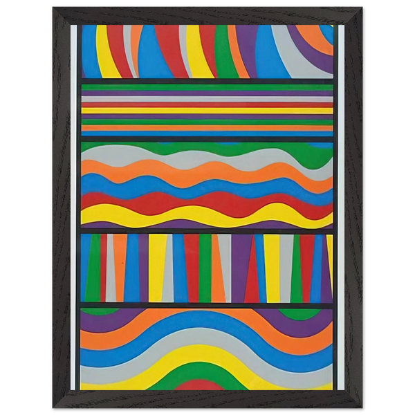Linear Composition by Sol LeWitt — Framed art print at Zephyeer