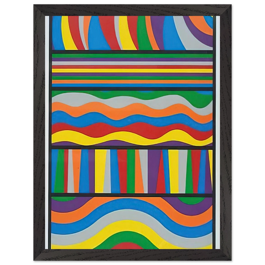 Linear Composition by Sol LeWitt — Framed art print at Zephyeer