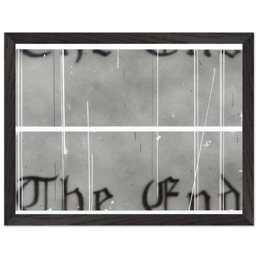 THE END 1 1993 by Edward Ruscha — Framed art print at Zephyeer