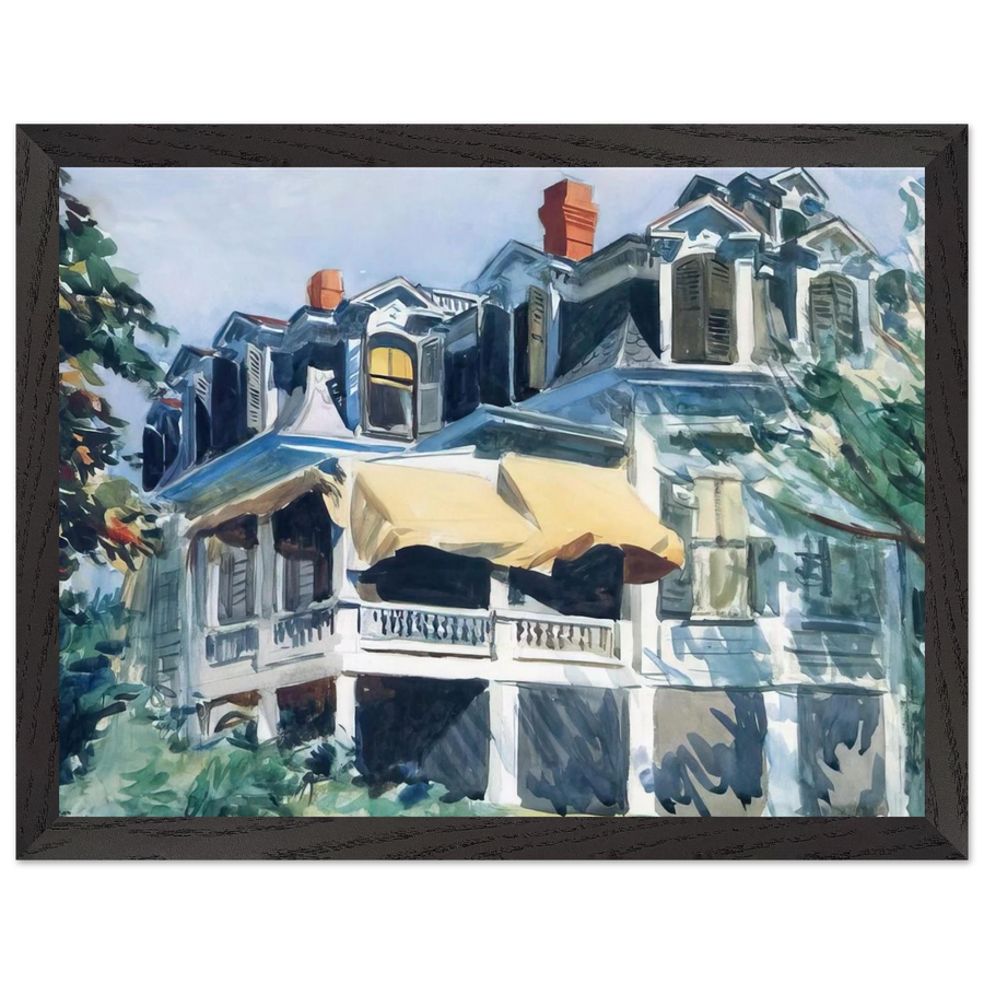The Mansard Roof by Edward Hopper — Framed art print at Zephyeer