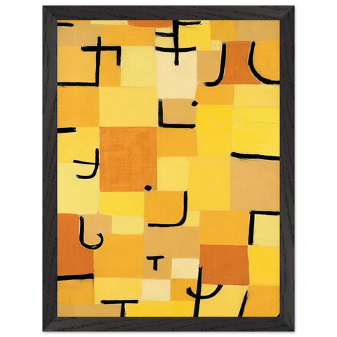 CHARACTERS IN YELLOW 1937 by Paul Klee — Framed art print at Zephyeer