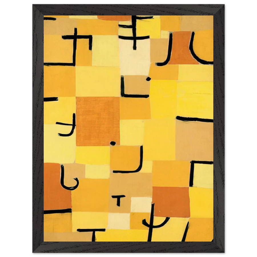 CHARACTERS IN YELLOW 1937 by Paul Klee — Framed art print at Zephyeer