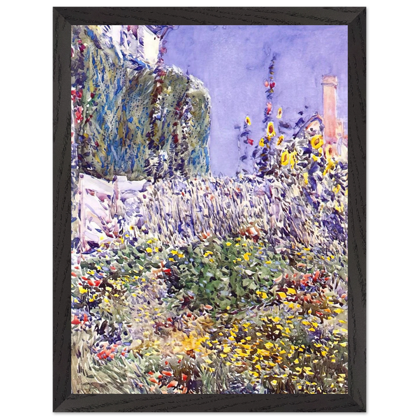 Dexter`s Garden by Childe Hassam — Framed art print at Zephyeer