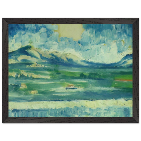 LANDSCAPE NEAR AMPURDAN 2 by Salvador Dali — Framed art print at Zephyeer