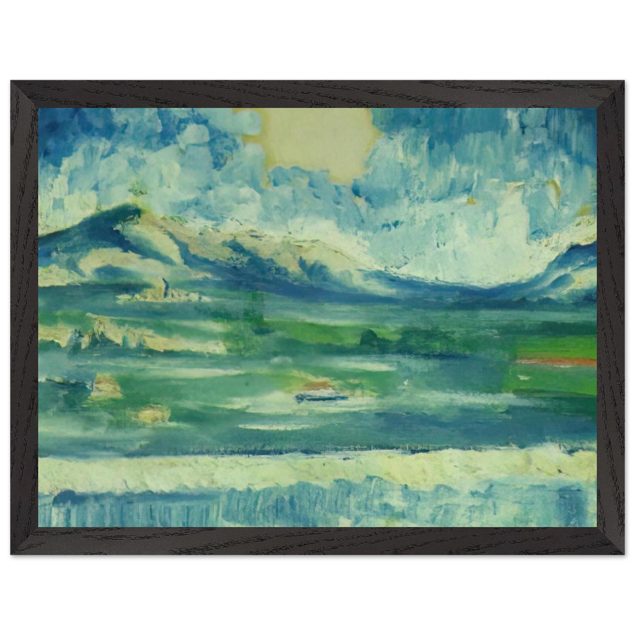 LANDSCAPE NEAR AMPURDAN 2 by Salvador Dali — Framed art print at Zephyeer