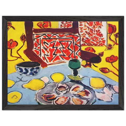 OYSTERS AND WOODEN ARMCHAIR 1943 by Henri Matisse — Framed art print at Zephyeer