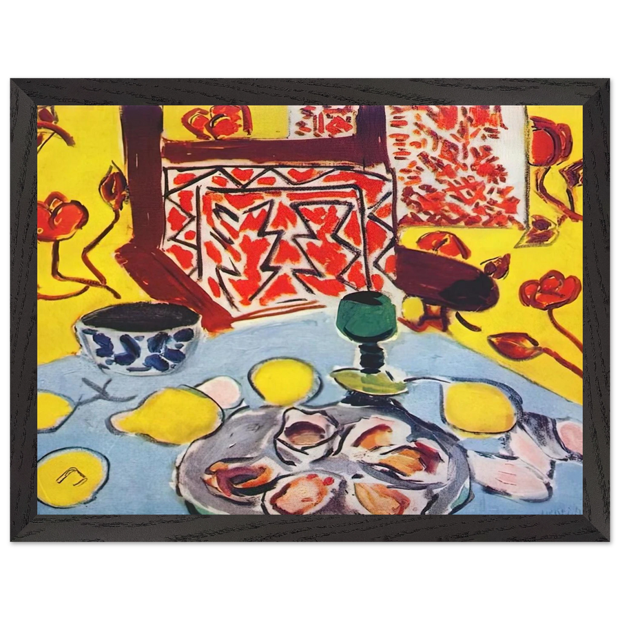 OYSTERS AND WOODEN ARMCHAIR 1943 by Henri Matisse — Framed art print at Zephyeer