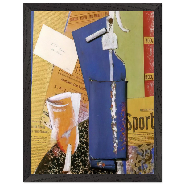 STILL LIFE WITH SYPHON SODA WATER 1914 by Carlo Carra — Framed art print at Zephyeer