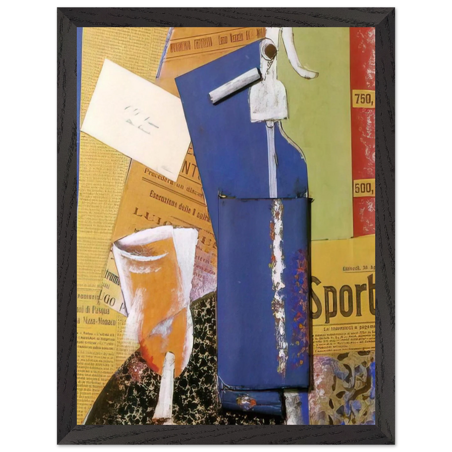 STILL LIFE WITH SYPHON SODA WATER 1914 by Carlo Carra — Framed art print at Zephyeer