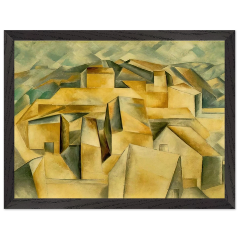 Houses on the hill by Pablo Picasso — Framed art print at Zephyeer