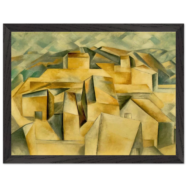 Houses on the hill by Pablo Picasso — Framed art print at Zephyeer