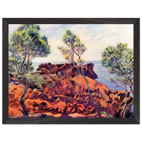 Agay, les Roches Rouges - 1901 by Armand Guillaumin — Framed art print at Zephyeer