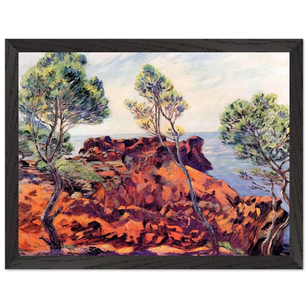 Agay, les Roches Rouges - 1901 by Armand Guillaumin — Framed art print at Zephyeer