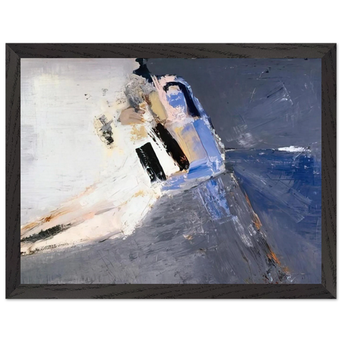 Figure accoudée - 1953 by Nicolas de Stael — Framed art print at Zephyeer