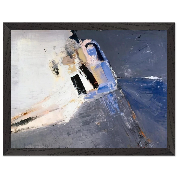 Figure accoudée - 1953 by Nicolas de Stael — Framed art print at Zephyeer