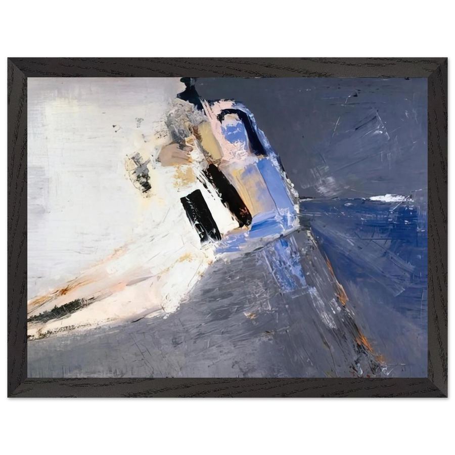 Figure accoudée - 1953 by Nicolas de Stael — Framed art print at Zephyeer