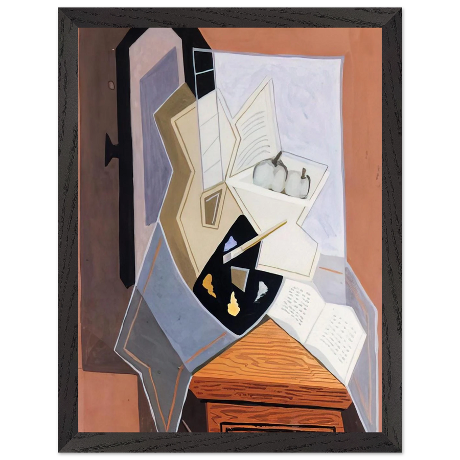 STILL LIFE AT THE OPEN WINDOWQ 1925 by Juan Gris — Framed art print at Zephyeer