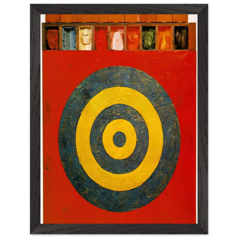 TARGET WITH PLASTER CASTS 1955 by Jasper Johns — Framed art print at Zephyeer