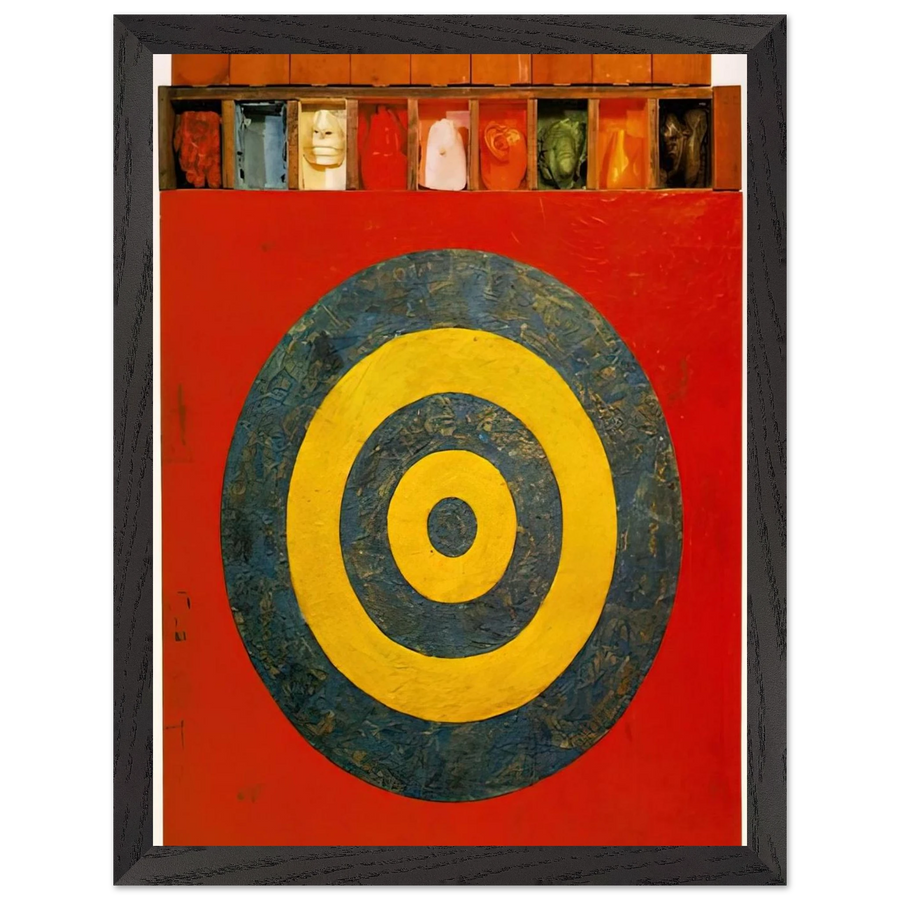 TARGET WITH PLASTER CASTS 1955 by Jasper Johns — Framed art print at Zephyeer